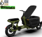 Preview: Elektro Transportfahrrad  CargoX Buisness, 2 Rad, mit Code, Hydr. Bremsen,  versch. Farben